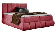 Łóżka - Czerwone łóżko tapicerowane welurem 5 rozmiarów T1-W74 - miniaturka - grafika 1