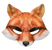 Dodatki do strojów karnawałowych - Maska piankowa lis - miniaturka - grafika 1