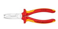 Kombinerki i obcęgi - Knipex 13 46 165 narzędzie do zdejmowania izolacji Czerwony, Żółty, Szczypce do zdejmowania drutu - miniaturka - grafika 1