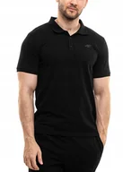 Koszulki męskie - Koszulka Męska 4F T-shirt Bluzka Polówka Sportowa Bawełniana Czarna r. M - miniaturka - grafika 1