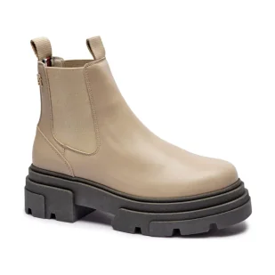 Tommy Hilfiger Skórzane sztyblety CHELSEA - Sztyblety damskie - miniaturka - grafika 1