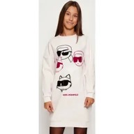 Sukienki i spódniczki dla dziewczynek - Karl Lagerfeld Kids Sukienka - miniaturka - grafika 1