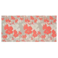 Maty antypoślizgowe - Mata łazienkowa Premium PVC 65 cm czerwony kwiaty - miniaturka - grafika 1