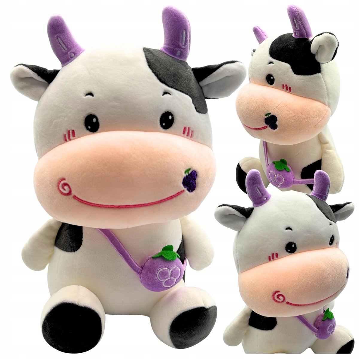 Maskotka Krowa Krówka Pluszowa Z Torebką Pluszak 30 cm Przytulanka