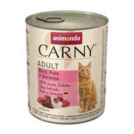 Mokra karma dla kotów - animonda Carny mokra karma dla kota dorosłego Wołowina, indyk i krewetki 12x800 g - miniaturka - grafika 1