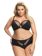 Biustonosze - Biustonosz Vicky K564 Czarny Beżowy (Rozmiar 70 E) - miniaturka - grafika 1