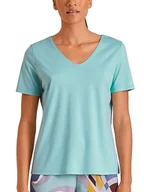 Koszulki i topy damskie - CALIDA Favourites Lavender damska koszulka z krótkim rękawem, pastelowy turkus, Pastel Turqoise, 32-34 - miniaturka - grafika 1