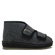 Kapcie damskie - Kapcie Schawos 270004-9 Szary - miniaturka - grafika 1