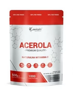 Wish Pharmaceutical Wish Acerola naturalna witamina C w proszku - 500 g - Witaminy i minerały - miniaturka - grafika 1