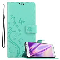 Etui i futerały do telefonów - Cadorabo pokrowiec na Samsung Galaxy S4 pokrowiec ochronny w kolorze turkusowym pokrowiec ochronny na telefon komórkowy etui w kwiaty etui w kwiaty - miniaturka - grafika 1