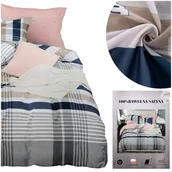 Pościel - Pościel 200 x 220 3cz Satyna Bawełniana Dalia 14 - miniaturka - grafika 1