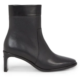 Botki Calvin Klein Curved Stil Ankle Boot 55 HW0HW01889 Czarny - Botki damskie - miniaturka - grafika 1