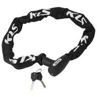Zabezpieczenia do roweru - Kellys Zapięcie Łańcuch Chainlock 10 mm x 1m klucz - miniaturka - grafika 1