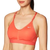 Biustonosze - Nike CZ4456-850 W NK Indy V-Neck Biustonosz Sportowy Damski Ember Glow/Ember Glow/Ember Glow/WH Rozmiar 2XL - miniaturka - grafika 1