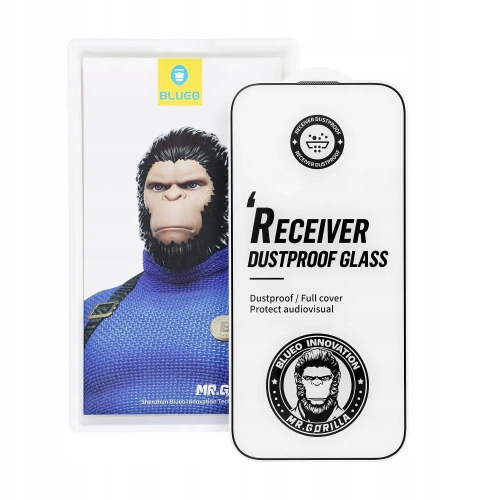 Szkło Hartowane 5D Mr. Monkey Glass - Apple iPhone 17 Pro Max czarny Strong Dustproof
