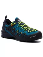 Buty trekkingowe męskie - Salewa Trekkingi Wildfire Edge 61346-3988 Niebieski - miniaturka - grafika 1