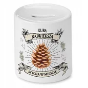 Skarbonki - Dla Położnej Skarbonka na Urodziny na Prezent z Nadrukiem ze Zdjęciem + Opakowanie na prezent (wzór 03) - miniaturka - grafika 1