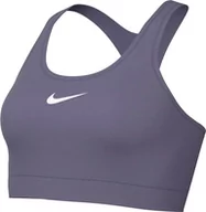 Biustonosze - Nike Damski biustonosz sportowy Swsh Med SPT, Daybreak/White, DX6821-509, S - miniaturka - grafika 1