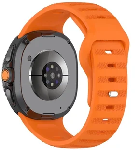 PASEK DO SAMSUNG GALAXY WATCH 8 40MM / 44 MM / 46 MM CLASSIC POMARAŃCZOWY - Akcesoria do smartwatchy - miniaturka - grafika 1