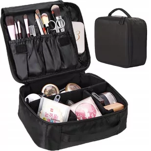 Kosmetyczka Kuferek Na Kosmetyki Etui XXL, Czarna - Kosmetyczki, organizery i kuferki - miniaturka - grafika 1