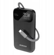 Powerbanki - Powerbank Dudao K31 10000 mAh 22,5W PD z wbudowanym kablem czarny - miniaturka - grafika 1
