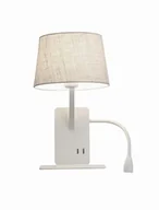 Lampy ścienne - Light Prestige Dakota kinkiet z półka biały prawy - miniaturka - grafika 1