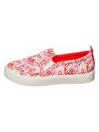 Kapcie damskie - Skechers Slippersy "Poppy Drippin Love" w kolorze biało-czerwonym - miniaturka - grafika 1