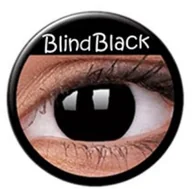 Soczewki kontaktowe - Maxvue Vision Crazy Lens - Blind Black 2 szt moc 0.00 - miniaturka - grafika 1