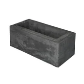 Akcesoria do ogrodzeń - Bloczek słupkowy 40.3x20x15.5 cm Kimo betonowy czarny Joniec 5901874929396 - miniaturka - grafika 1