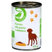 Mokra karma dla psów - Auchan - Pełnoporcjowa karma dla dorosłych psów, mokra z drobiem - miniaturka - grafika 1