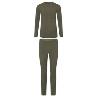 Komplet bielizny termoaktywnej męskiej Viking Gasher Merino 7400 khaki - Bielizna sportowa męska - miniaturka - grafika 1