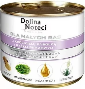 Dolina Noteci PREMIUM dla psów małych ras z królikiem, fasolką i ryżem 185g - Mokra karma dla psów - miniaturka - grafika 1