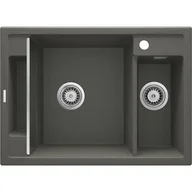 Zlewozmywaki - Deante Magnetic Zlewozmywak granitowy magnetyczny 1,5-komorowy bez ociekacza - antracyt ZRM T503 - miniaturka - grafika 1