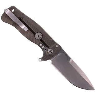 Nóż składany LionSteel SR22 Bronze Titanium, Satin Sleipner by Molletta (SR22 B) - Noże - miniaturka - grafika 3