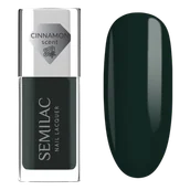 Lakiery hybrydowe - Semilac Lakier klasyczny Nail Laquer, 114 Bottle Green - miniaturka - grafika 1