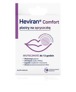 POLPHARMA Heviran Comfort plastry na opryszczkę x 15 szt - Problemy skórne - miniaturka - grafika 1