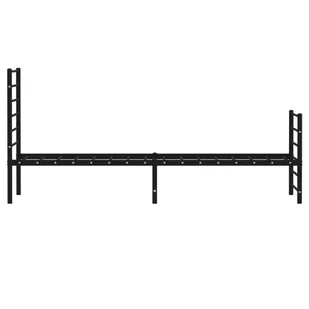 Metalowa rama łóżka z wezgłowiem i zanóżkiem, czarna, 90x200 cm Lumarko! - Łóżka Metalowa rama łóżka z wezgłowiem i zanóżkiem, czarna, 90x200 cm Lumarko! - Łóżka - miniaturka - grafika 8