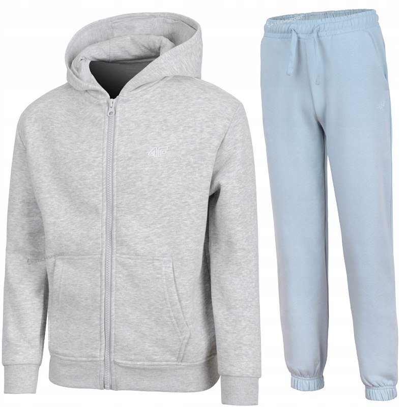 4F OCIEPLANY DZIEWCZÄCY DRES KOMPLET BLUZA SPODNIE / rozm 146