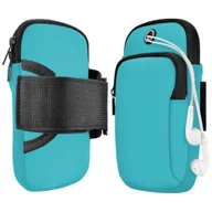 Etui i futerały do telefonów - ETUI POKROWIEC NA RAMIĘ NA TELEFON DO BIEGANIA (Niebieskie) - miniaturka - grafika 1