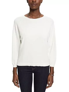Swetry damskie - ESPRIT Collection sweter z rękawami nietoperza, Off White, L - grafika 1