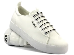 Trampki, tenisówki damskie - Lee Cooper LCW-24-31-2184L, białe - Trampki damskie - miniaturka - grafika 1