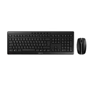 Myszki - CHERRY Stream Desktop klawiatura Dołączona myszka Biuro RF Wireless QWERTZ Swiss Czarny - miniaturka - grafika 1