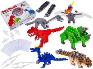 ZESTAW KORALIKI DO PRASOWANIA, DINOZAURY - Prace ręczne dla dzieci - miniaturka - grafika 1