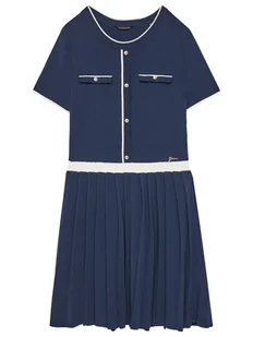 Guess Sukienka dzianinowa J4BK31 Z3M90 Granatowy Regular Fit - Sukienki i spódniczki dla dziewczynek - miniaturka - grafika 1
