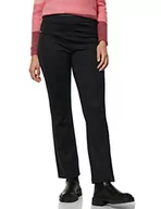 Spodnie damskie - Street One Damskie spodnie materiałowe A375856 Boot Cut, czarne, W36/L30, czarny, 36W / 30L - miniaturka - grafika 1