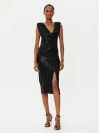 Sukienki - Rinascimento Sukienka koktajlowa CFC0019757002 Czarny Slim Fit - miniaturka - grafika 1