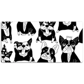 Podkładki na biurko - Mata na biurko dla dzieci Wesołe rysowane psy 120x60 cm - miniaturka - grafika 1