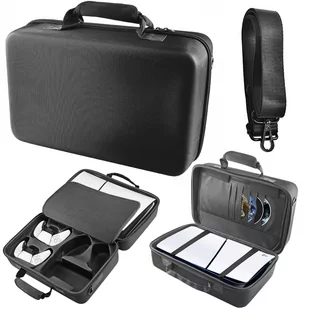 ETUI KUFEREK KUFER WALIZKA TORBA POKROWIEC DO PRZENOSZENIA KONSOLI PLAYSTATION 5 SLIM DO PS5 D Chassis CFI-2016 | czarny - Akcesoria do Playstation - miniaturka - grafika 1