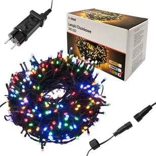 Lampki choinkowe świąteczne, 300 LED, multikolor zew / wew + programator - Oświetlenie świąteczne - miniaturka - grafika 1