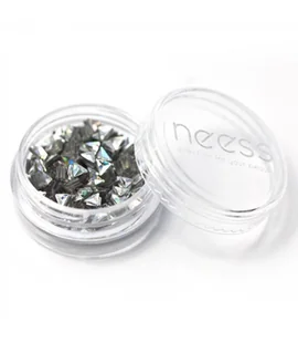Neess Blink Jet, ozdoba na paznokcie trójkąty Srebrne, 1 g - Lakiery do paznokci - miniaturka - grafika 4